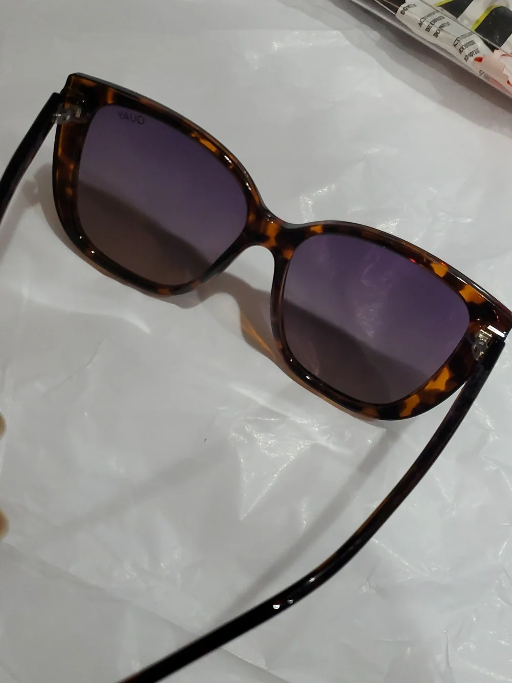 Quay Australia Ever After Square Tortoise/Smoke‎ Taupe Polarized Sunglasses new